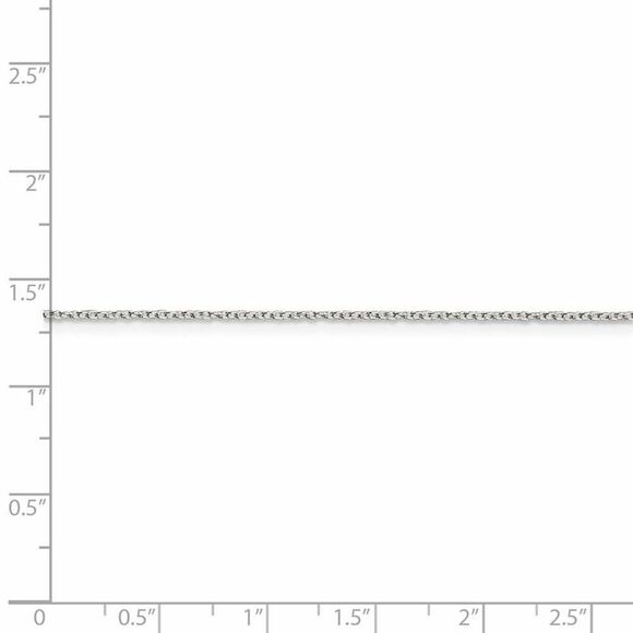 1.3mm, Sterling Silver Solid Cable Chain Necklace, 18 Inch - Picture 5 of 8